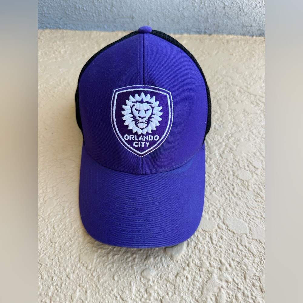 Orlando City SC MLS Purple Black Adjustable SnapBack Hat OS NWOT